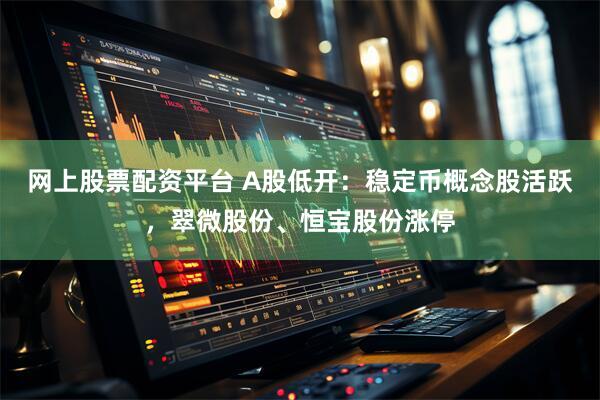 网上股票配资平台 A股低开：稳定币概念股活跃，翠微股份、恒宝股份涨停