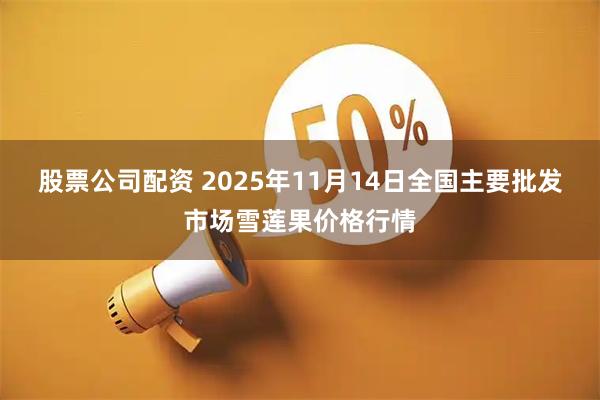 股票公司配资 2025年11月14日全国主要批发市场雪莲果价格行情